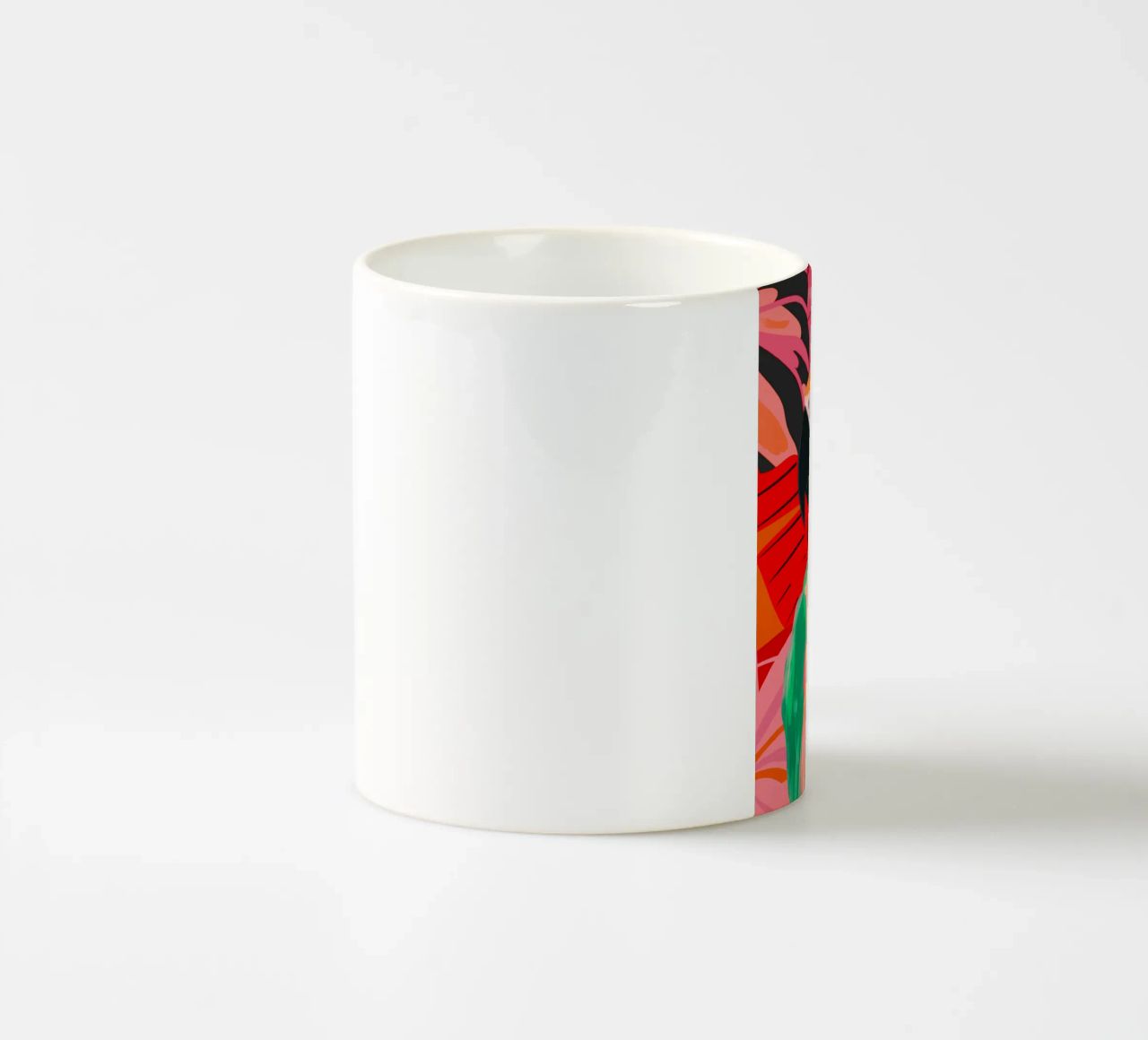 Pappagallo nella giungla 3 tazza in ceramica da LeaDArt