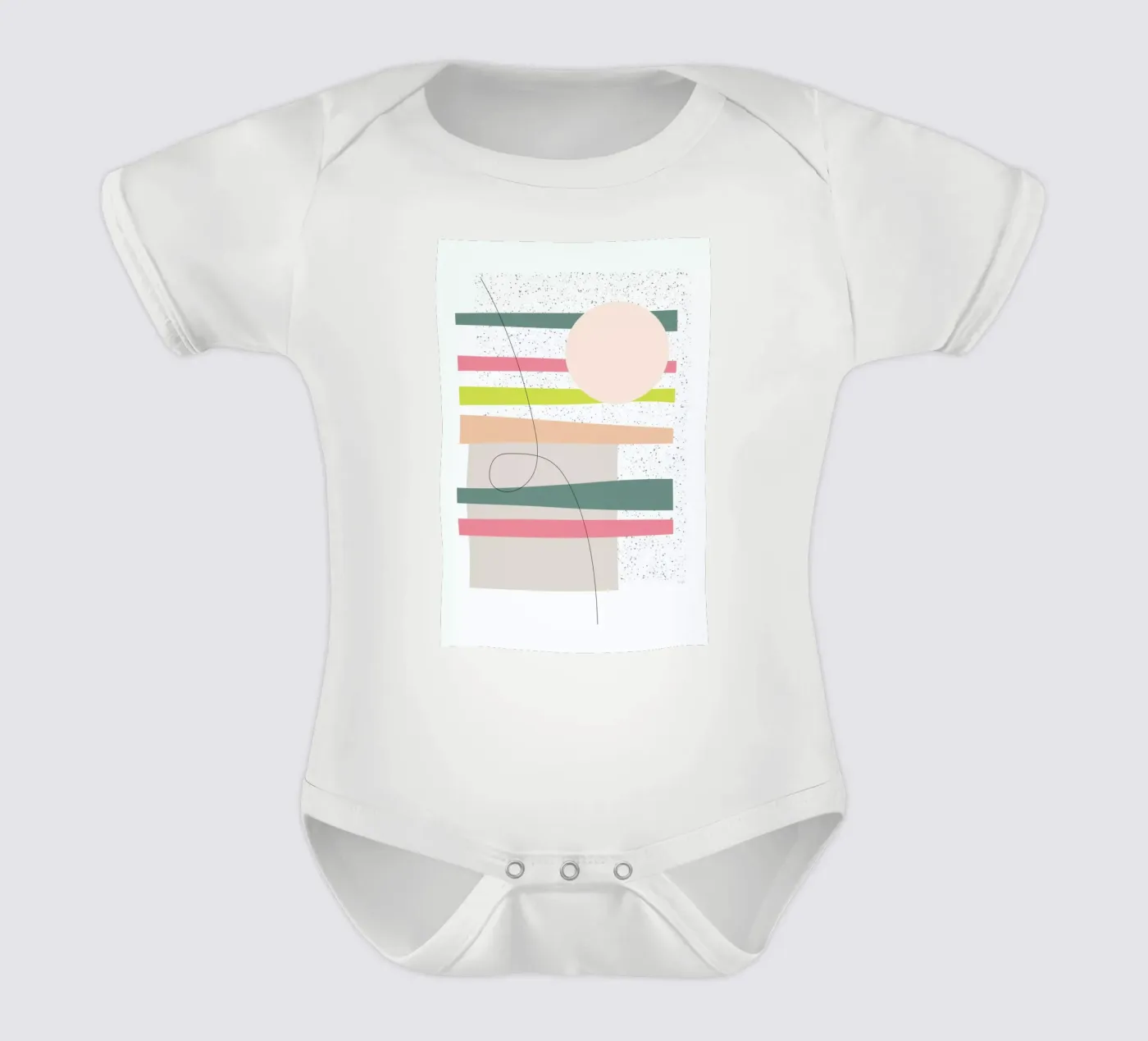 Sunset body neonato maniche corte da Linda Gobeta