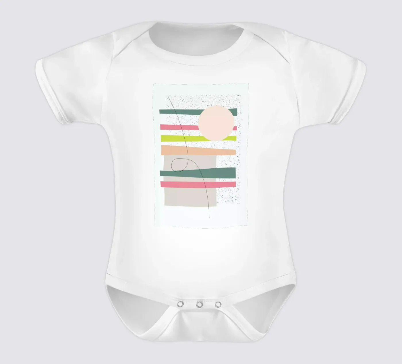 Sunset body neonato maniche corte da Linda Gobeta