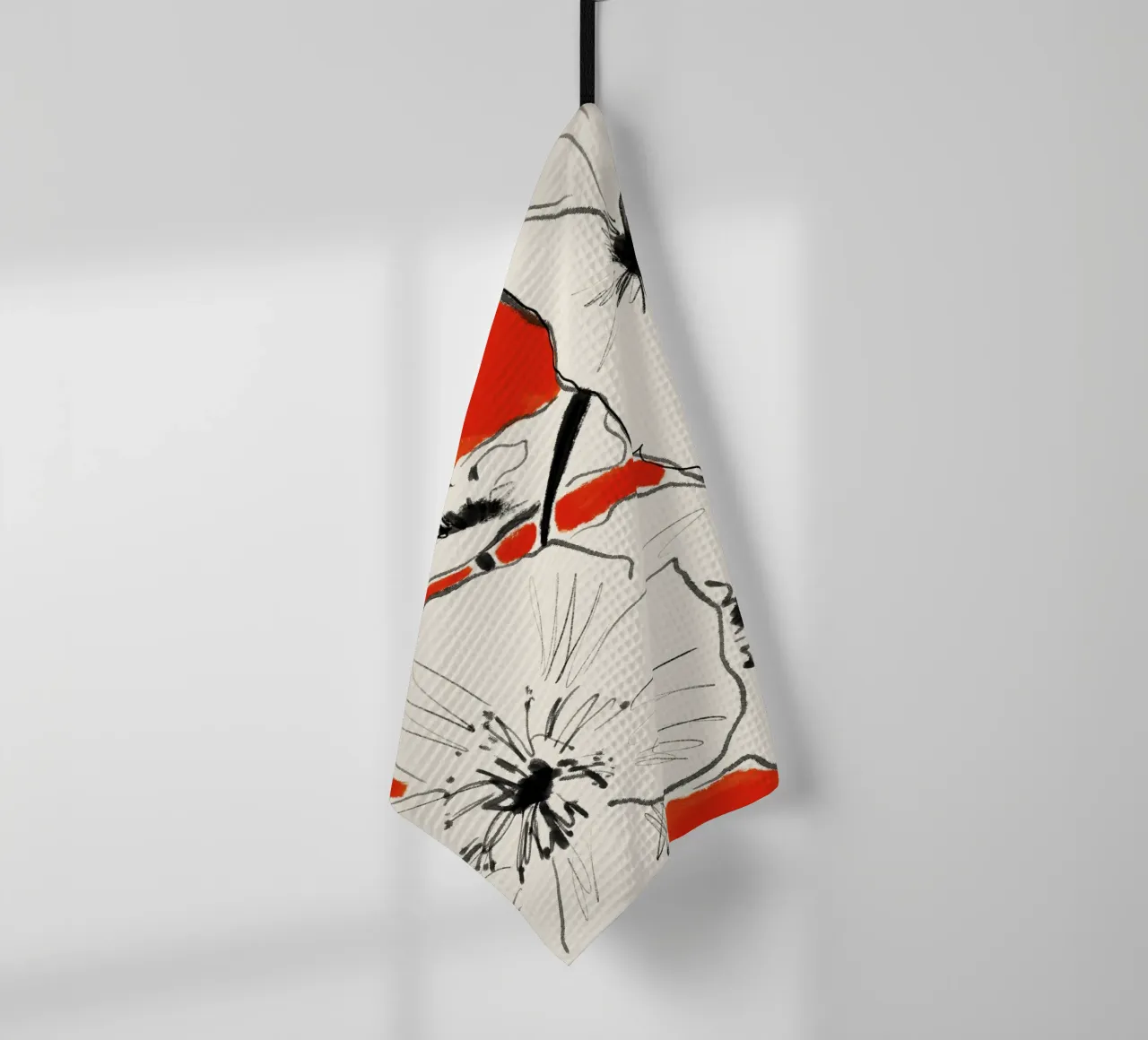 Fiori astratti minimali 36 canovaccio da cucina da LeaDArt