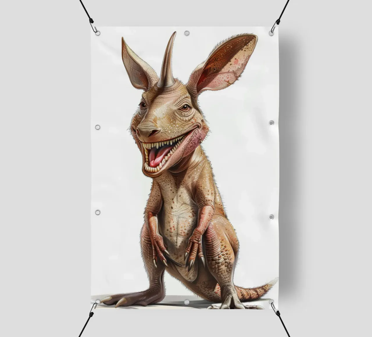 Caricatura di un oritteropo felice telo in pvc da Funny Animals