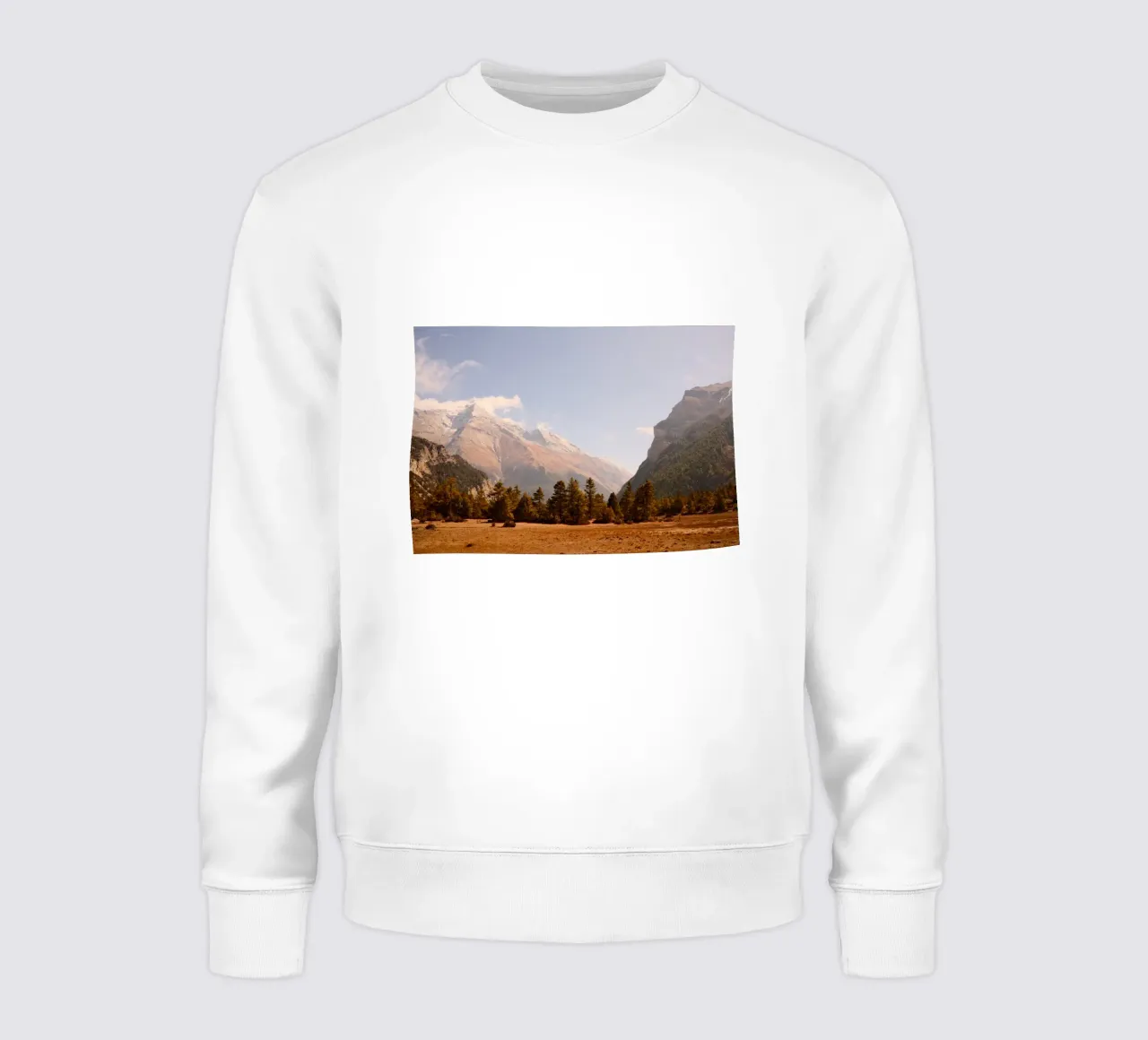 Golden Himalayan Valley sweatshirt by FujiPrints