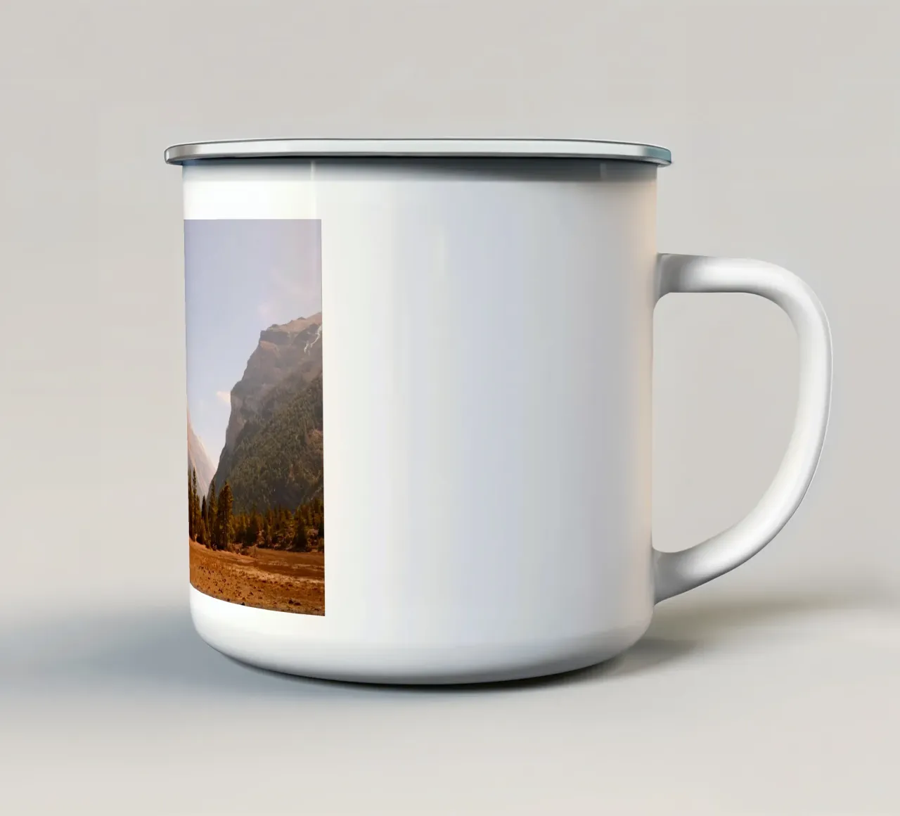 Golden Himalayan Valley tazza in smalto da FujiPrints