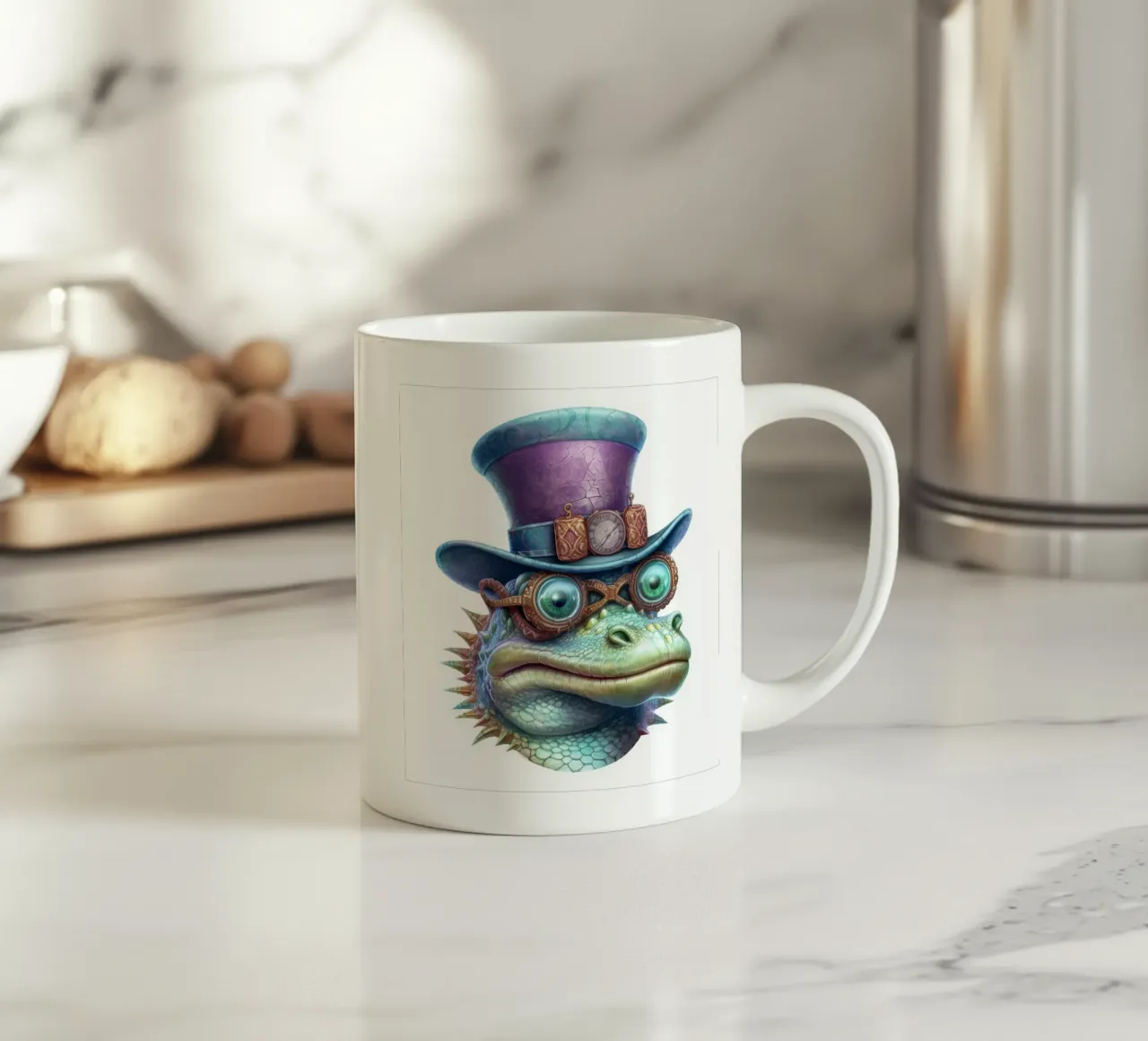 Coccodrillo magico retrò tazza in ceramica da Funny Animals