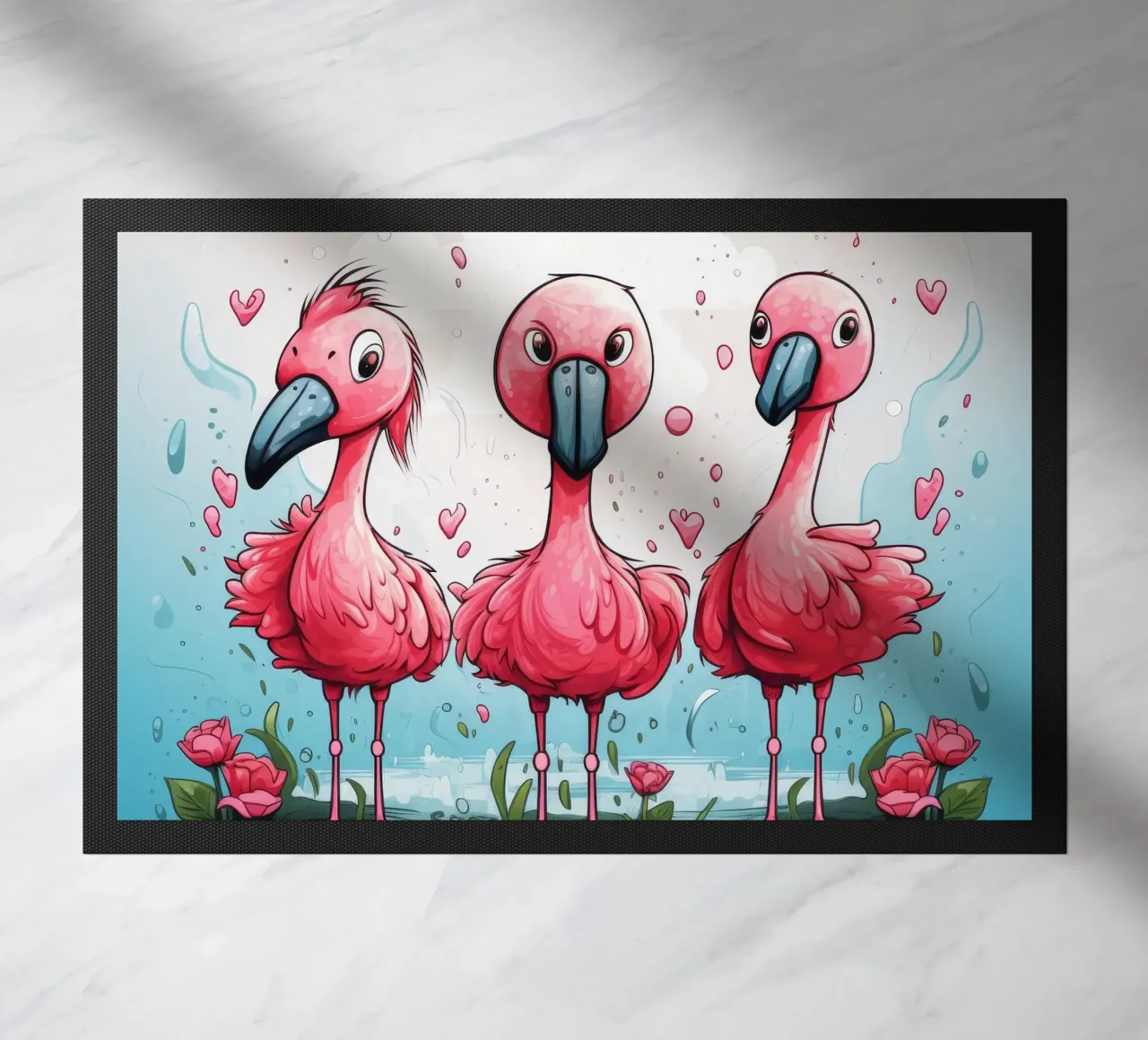 Pandilla Retro Flamingo felpudo de Funny Animals