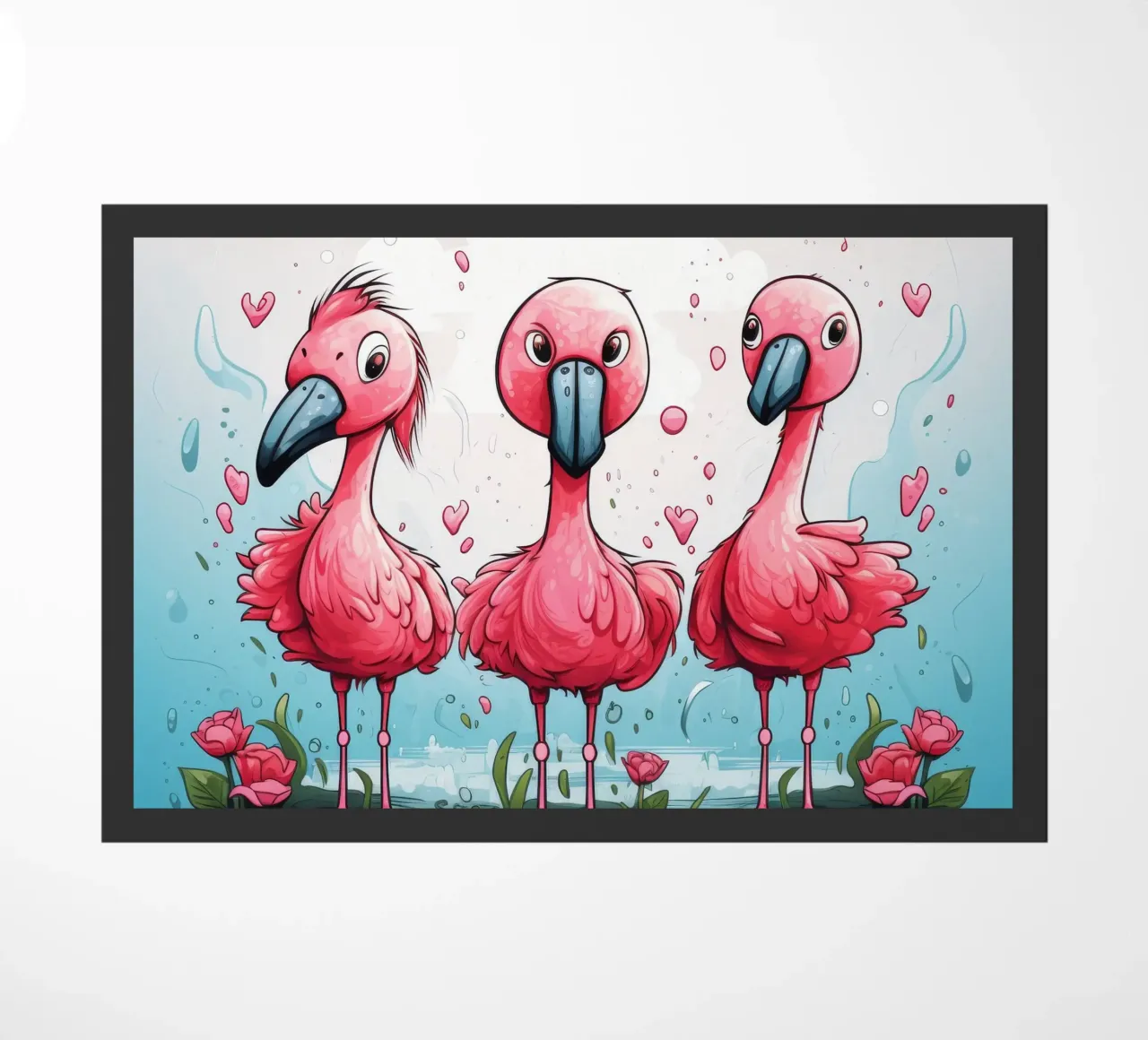 Pandilla Retro Flamingo felpudo de Funny Animals