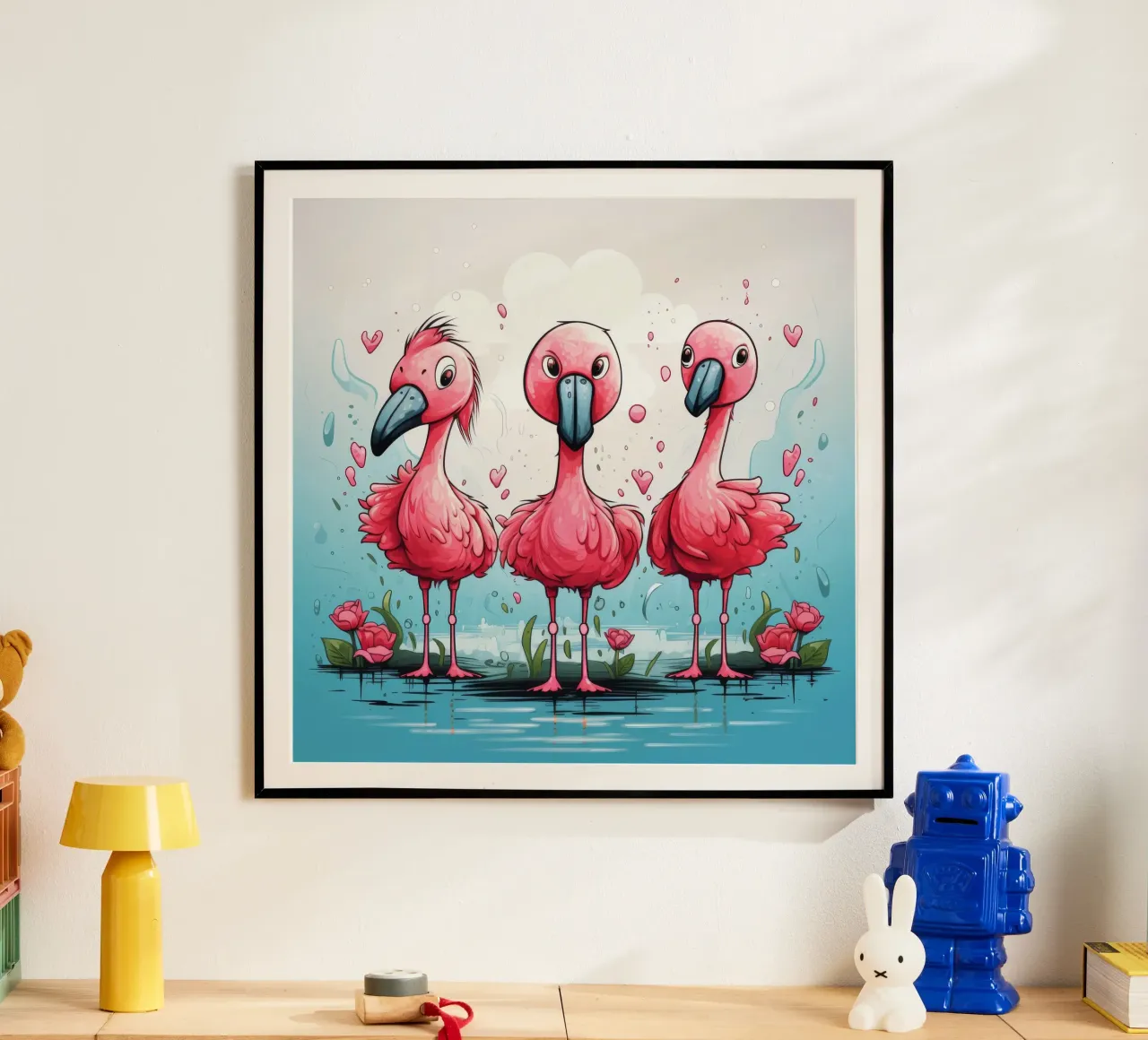 Pandilla Retro Flamingo hahnemühle de Funny Animals