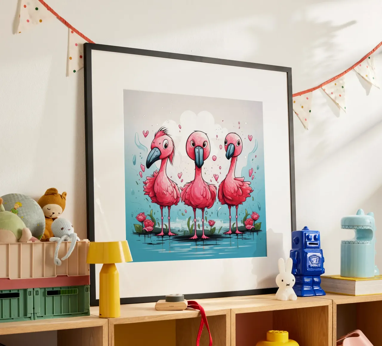 Pandilla Retro Flamingo hahnemühle de Funny Animals