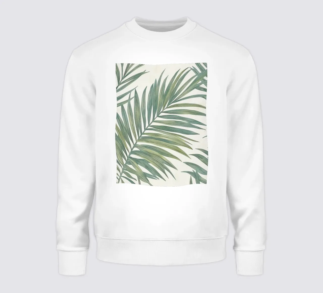 Foglie di palma tropicale Boho Botanical Greenery Botanica felpa da Gentle Echoes Art