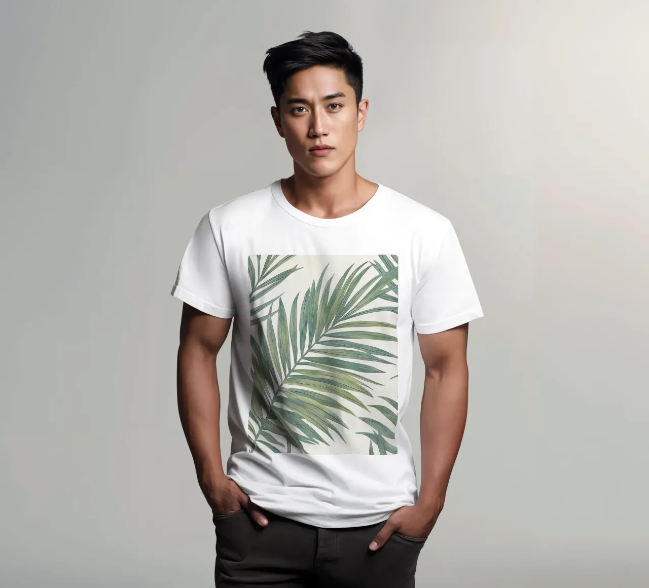 Foglie di palma tropicale Boho Botanical Greenery Botanica t-shirt da Gentle Echoes Art