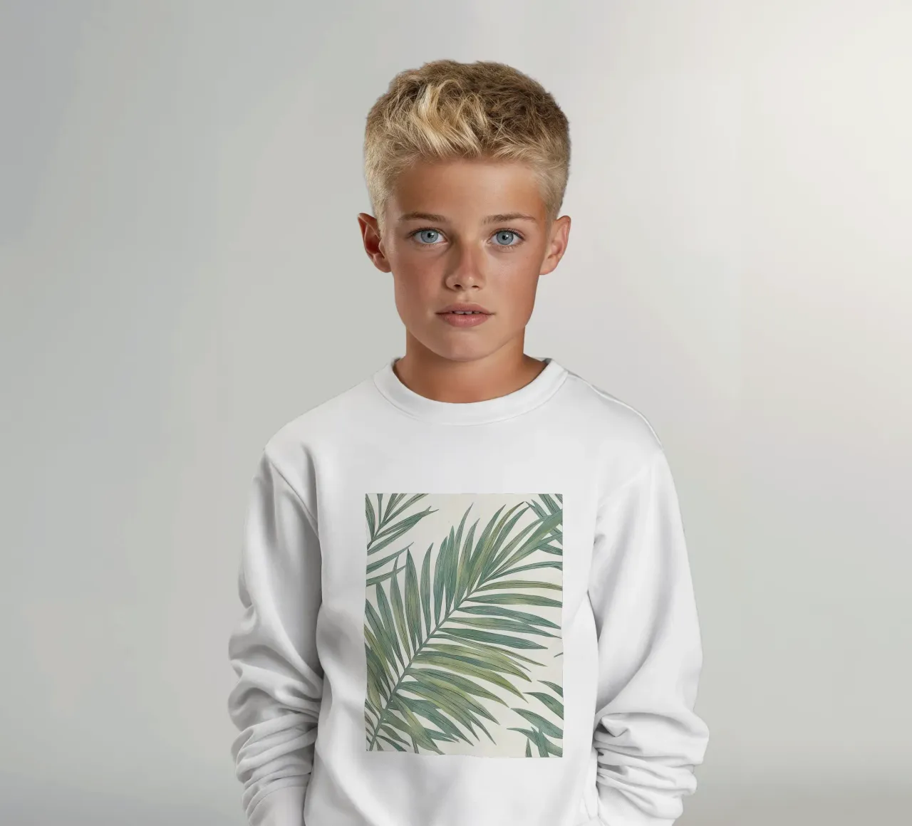 Foglie di palma tropicale Boho Botanical Greenery Botanica felpa bambino da Gentle Echoes Art