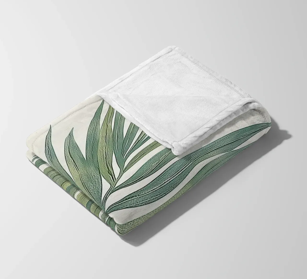 Foglie di palma tropicale Boho Botanical Greenery Botanica coperta in pile da Gentle Echoes Art