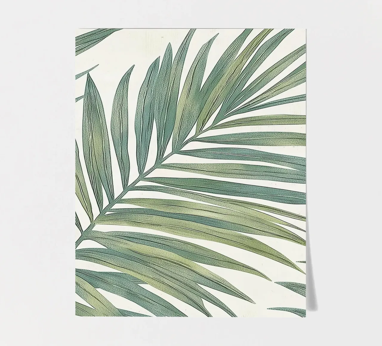 Tropical Palm Tree Leaves Boho Botanical Greenery Botany sticker sheet by Gentle Echoes Art