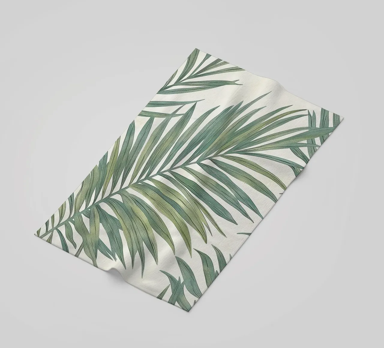 Foglie di palma tropicale Boho Botanical Greenery Botanica telo mare da Gentle Echoes Art