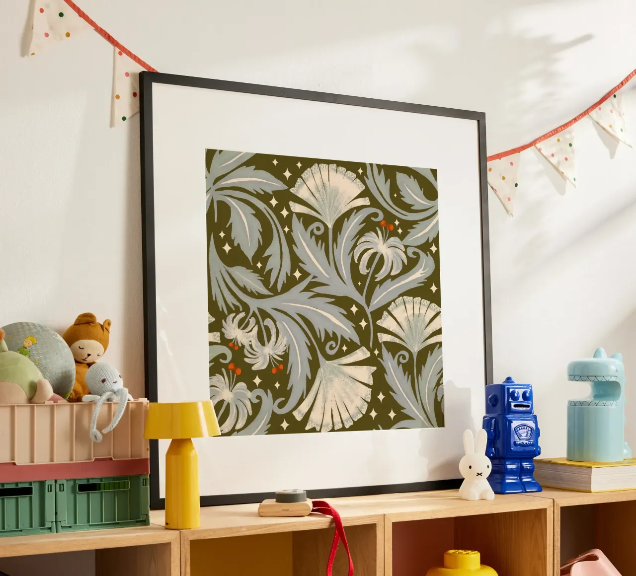 Vintage Botanica Olive Bronze - Heritage Revival Floral hahnemühle by susanacosta