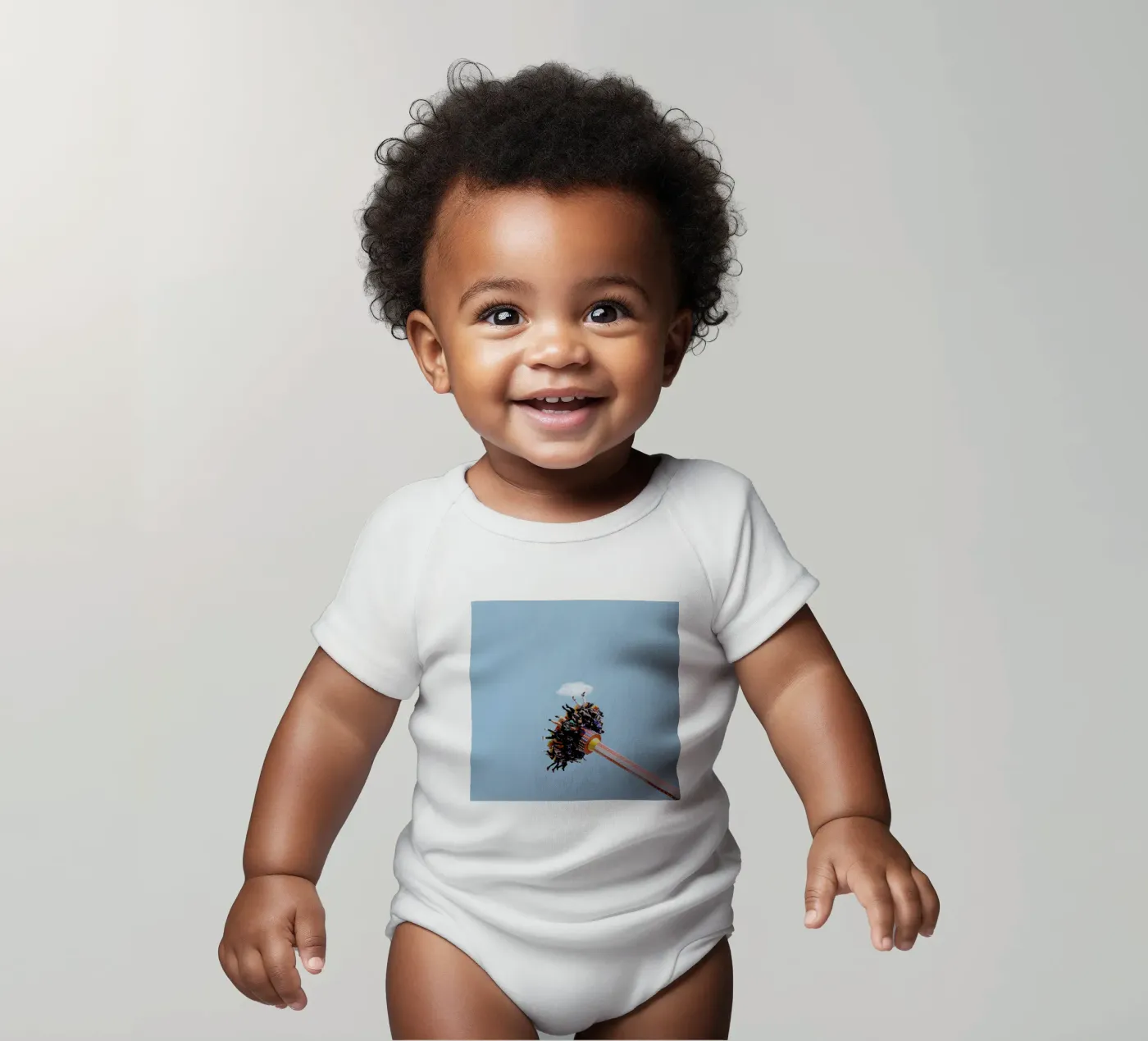 Close Kurzarm Babybody von Rafael Burato