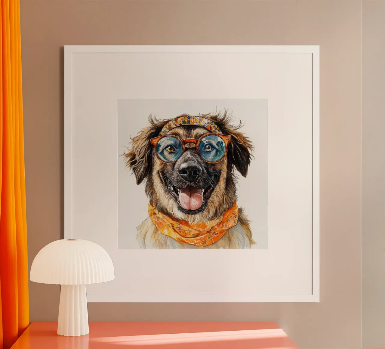Divertente pastore dell'Anatolia con gli occhiali poster da Funny Animals