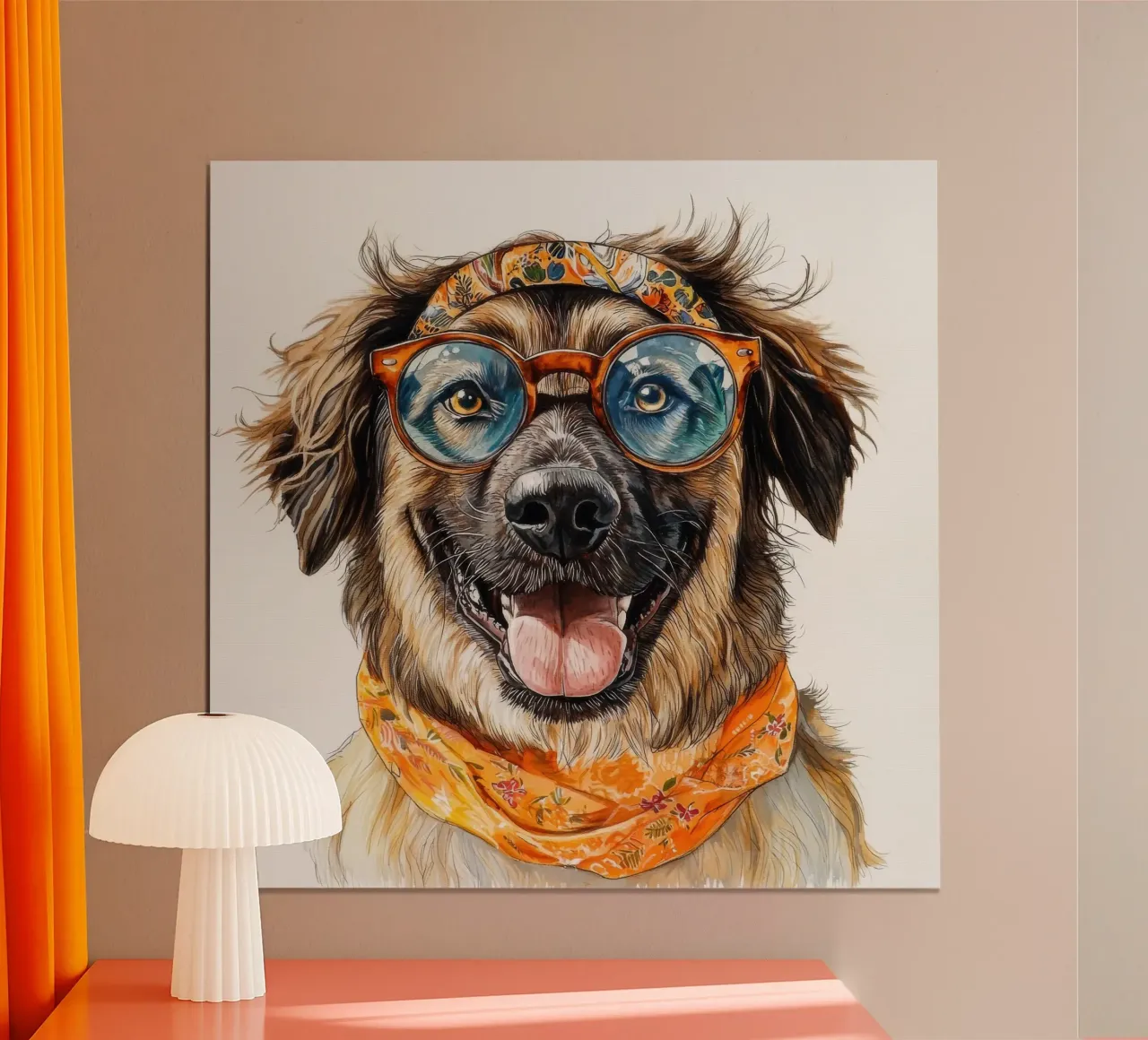Divertente pastore dell'Anatolia con gli occhiali poster da Funny Animals