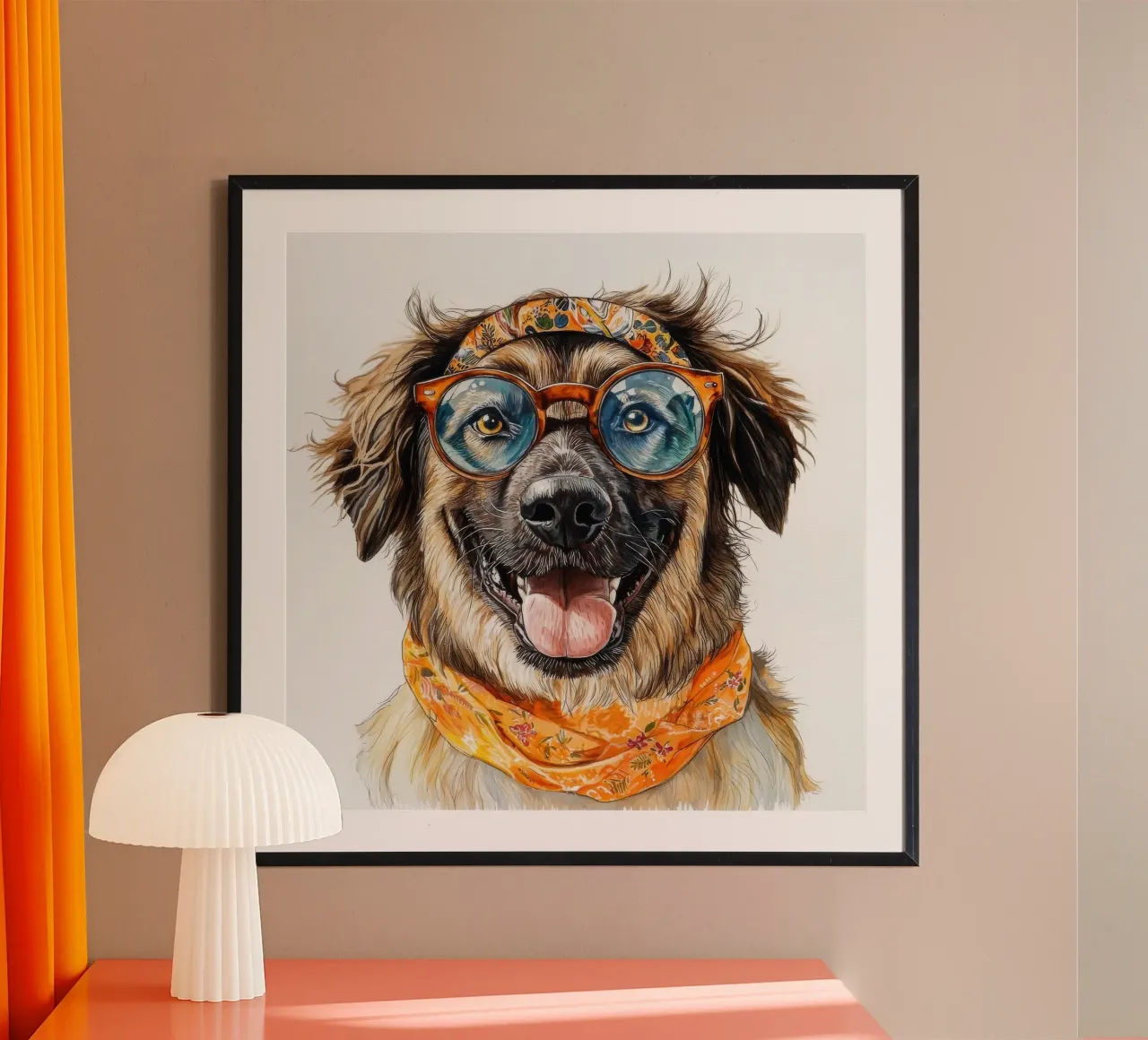 Divertente pastore dell'Anatolia con gli occhiali poster da Funny Animals