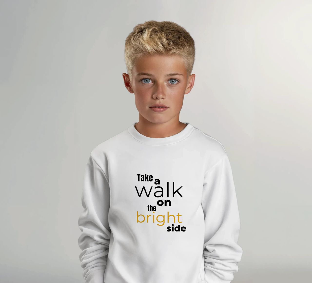 take a walk on the bright side felpa bambino da Happy 😃 Art 🎨 by Christine Schnoell