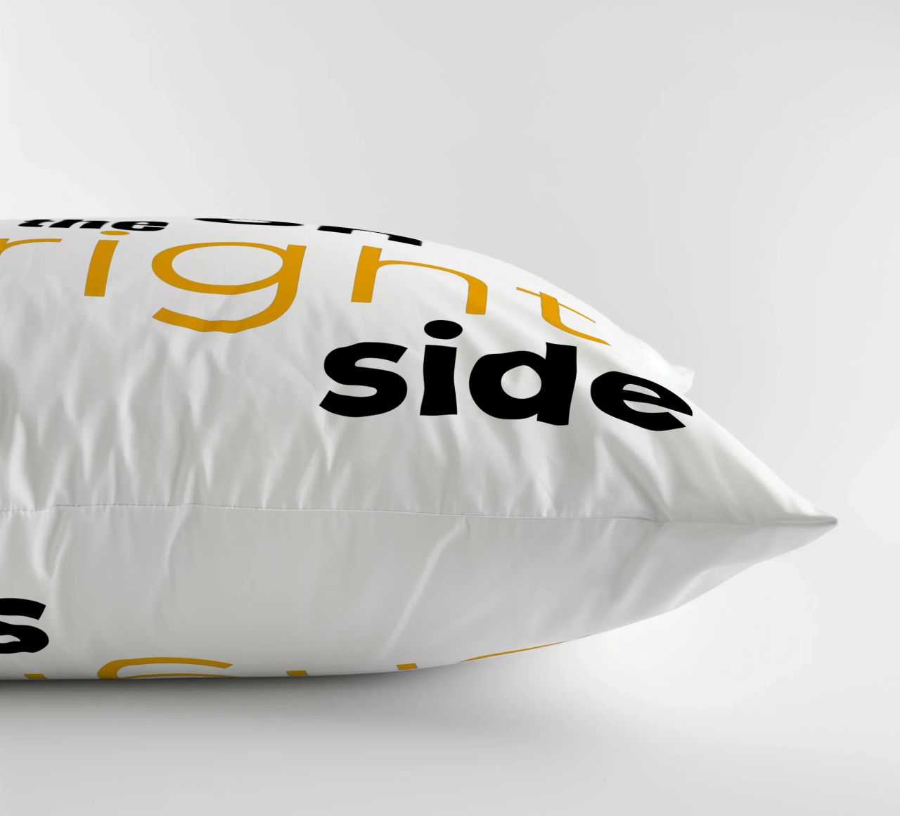 take a walk on the bright side decorative cushion by Happy 😃 Art 🎨 by Christine Schnoell
