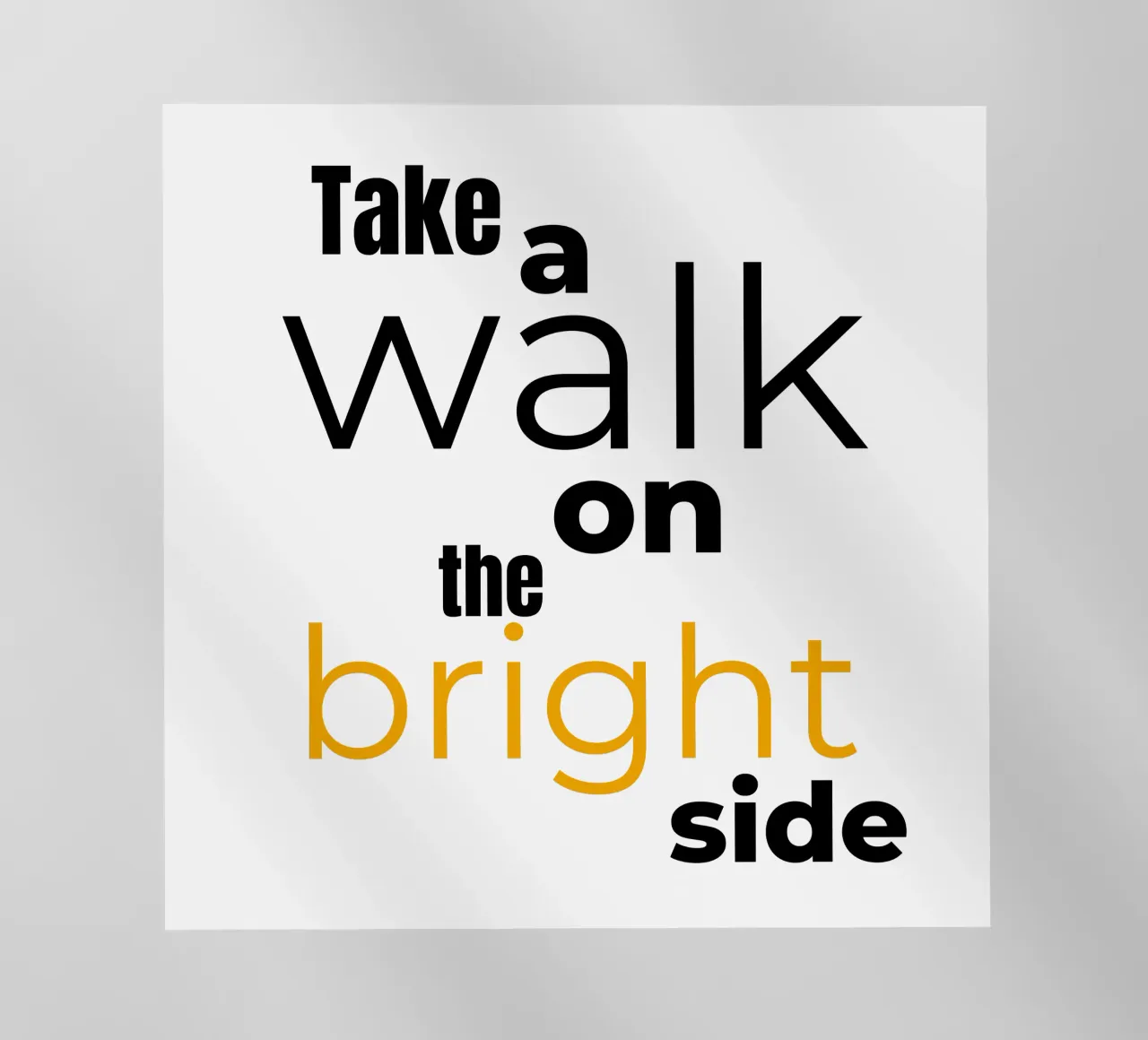 take a walk on the bright side pellicola backlit da Happy 😃 Art 🎨 by Christine Schnoell