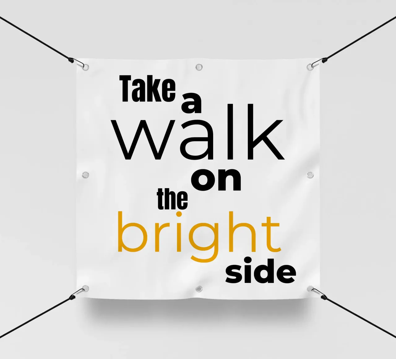take a walk on the bright side telo in pvc da Happy 😃 Art 🎨 by Christine Schnoell