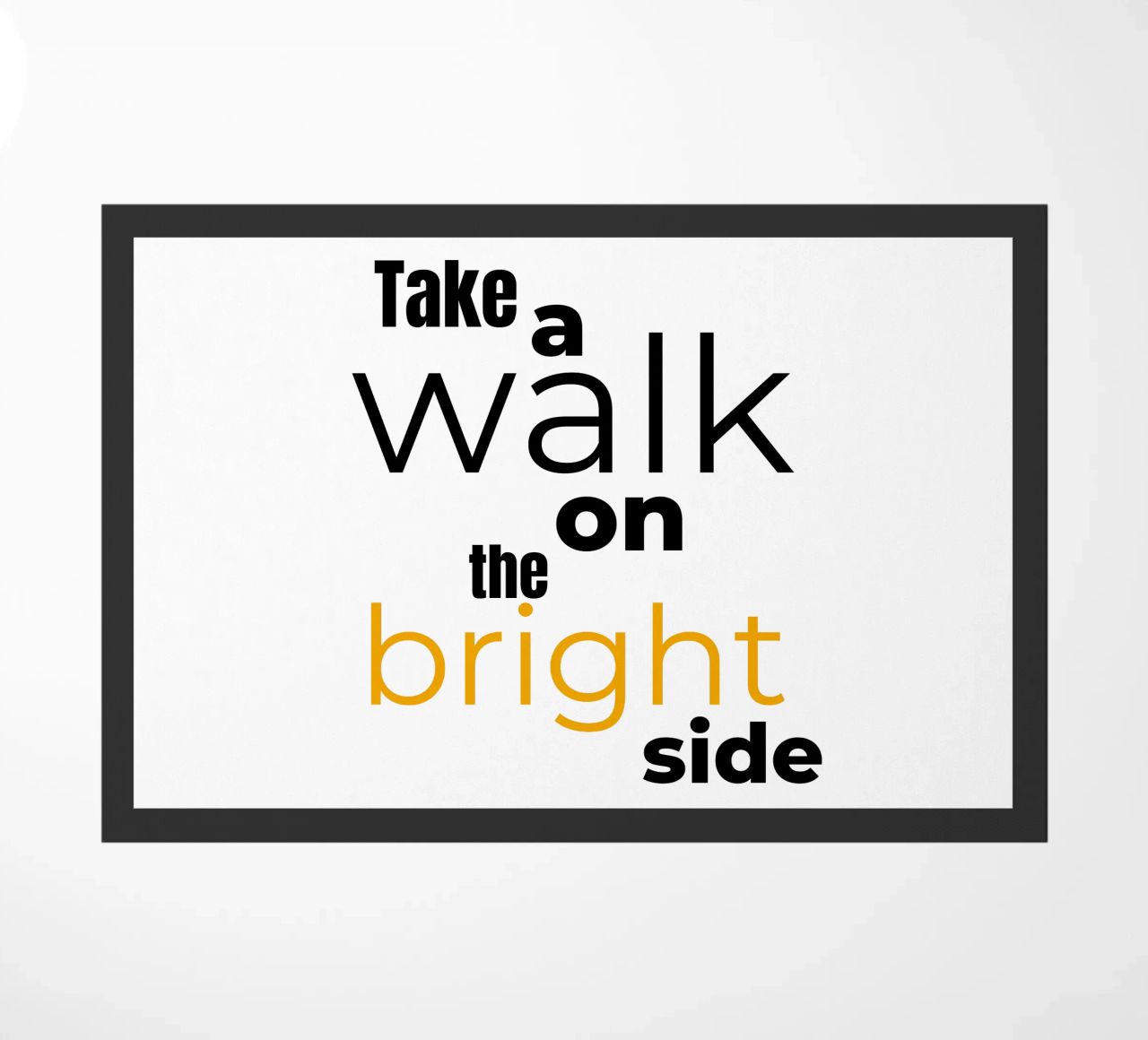 take a walk on the bright side zerbino da Happy 😃 Art 🎨 by Christine Schnoell
