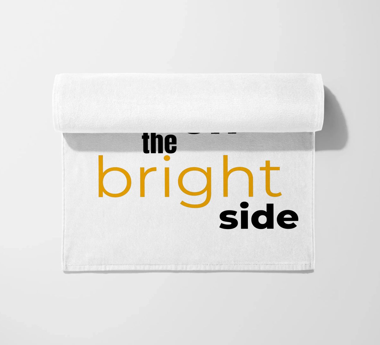 take a walk on the bright side beach towel by Happy 😃 Art 🎨 by Christine Schnoell