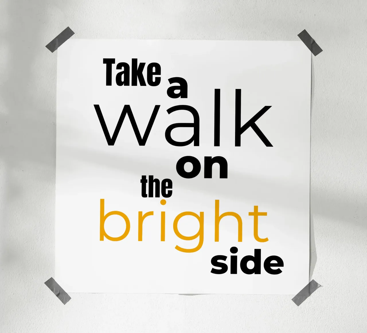 take a walk on the bright side hahnemühle de Happy 😃 Art 🎨 by Christine Schnoell