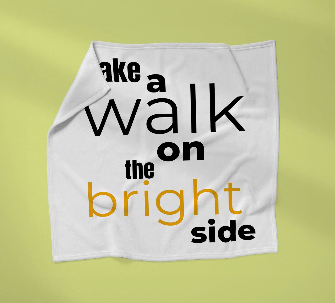 take a walk on the bright side fleece blanket by Happy 😃 Art 🎨 by Christine Schnoell