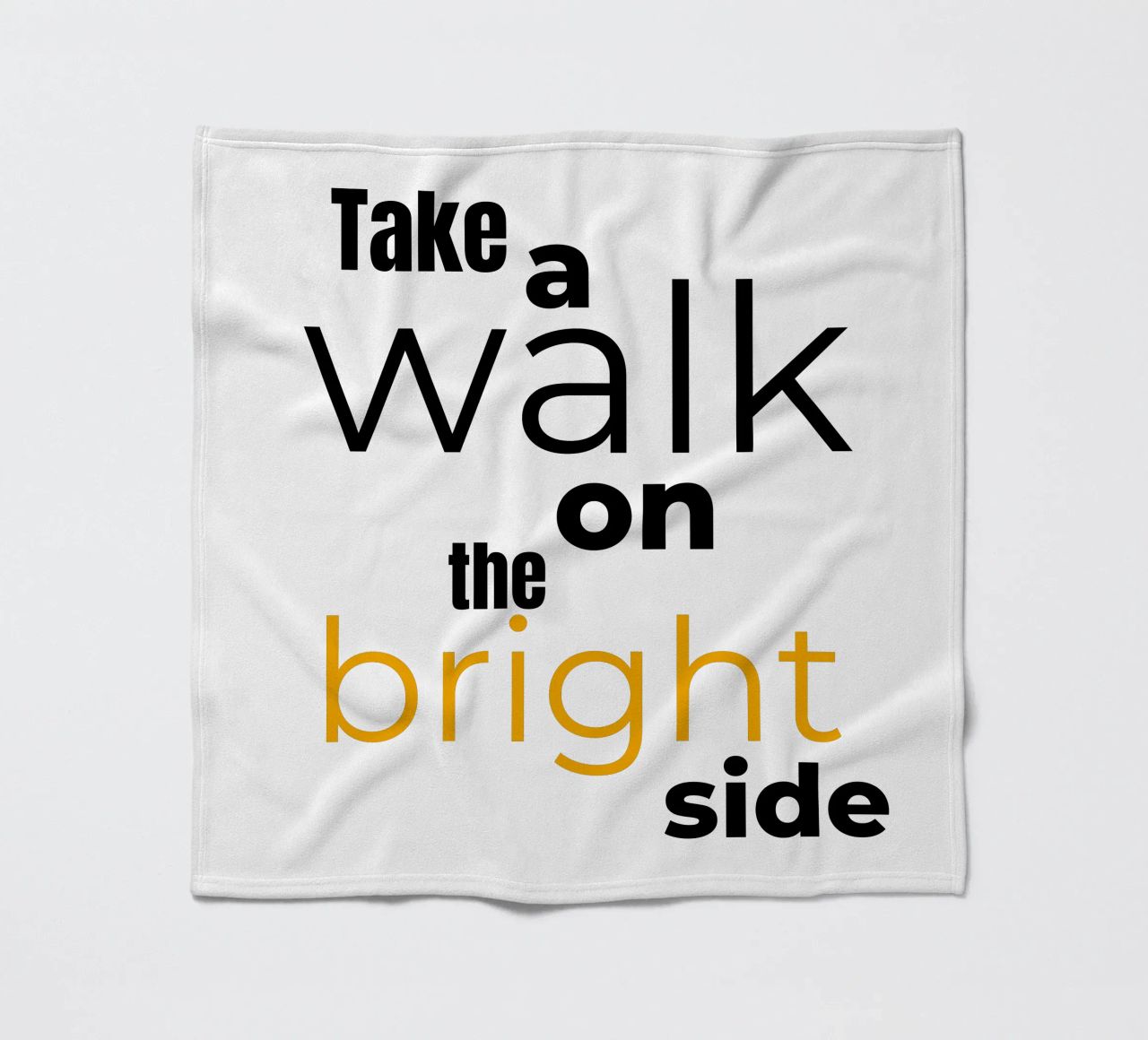 take a walk on the bright side fleece blanket by Happy 😃 Art 🎨 by Christine Schnoell