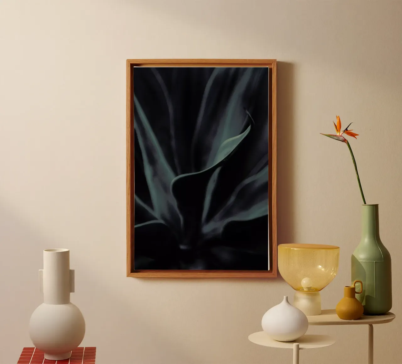 Palms-1823 tela con Cornice a cassetta da Chris Abatzis