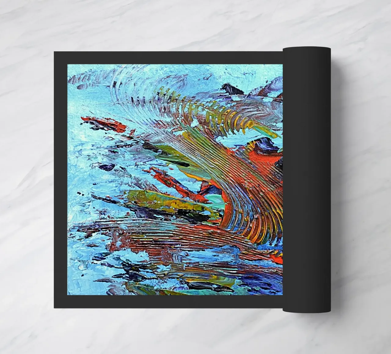 ABSTRACT SUNSET zerbino da Thierry Vobmann Abstract painting