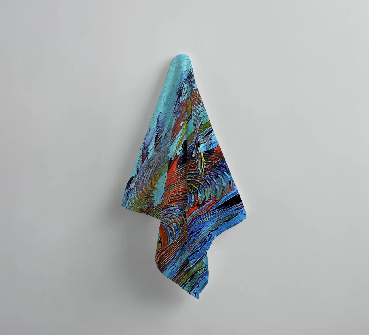 ABSTRACT SUNSET asciugamano da bagno da Thierry Vobmann Abstract painting