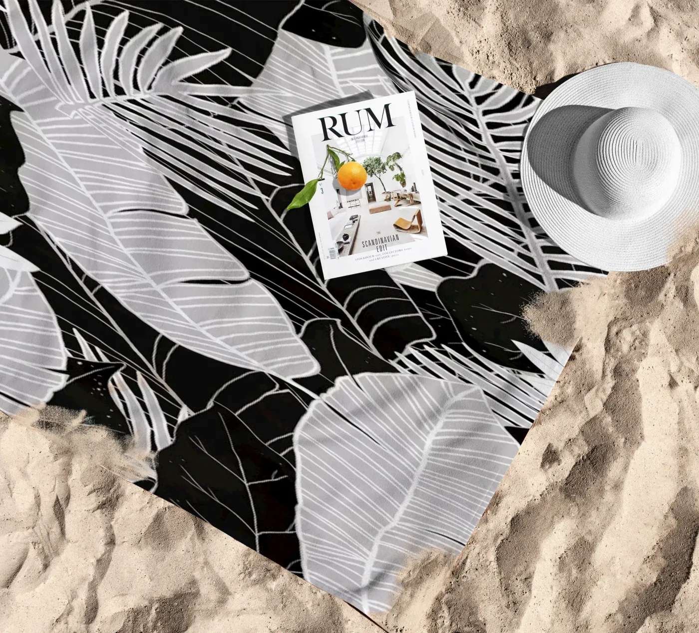 Aloha beach towel by Laura Graves