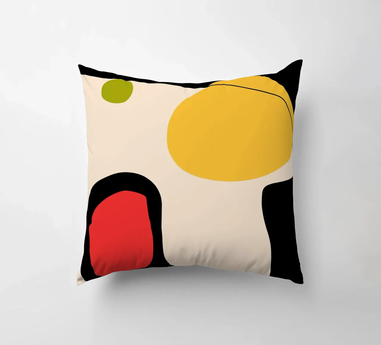 Minimalistisch abstract 77 kussen van LeaDArt