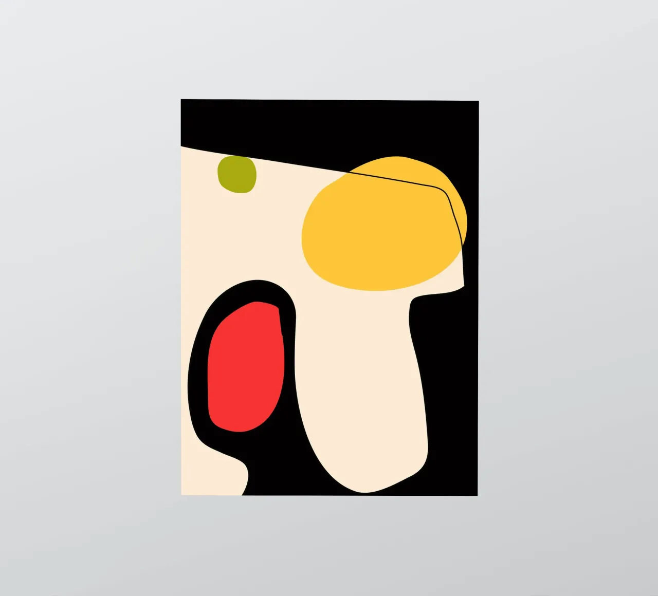 Minimalist Abstract 77 sticker by LeaDArt