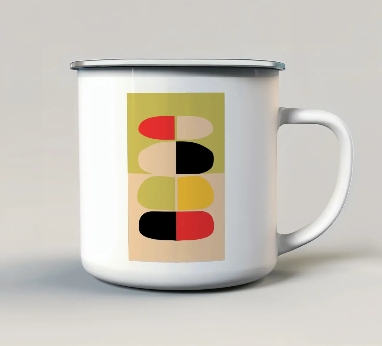 Astratto minimalista 75 tazza in smalto da LeaDArt