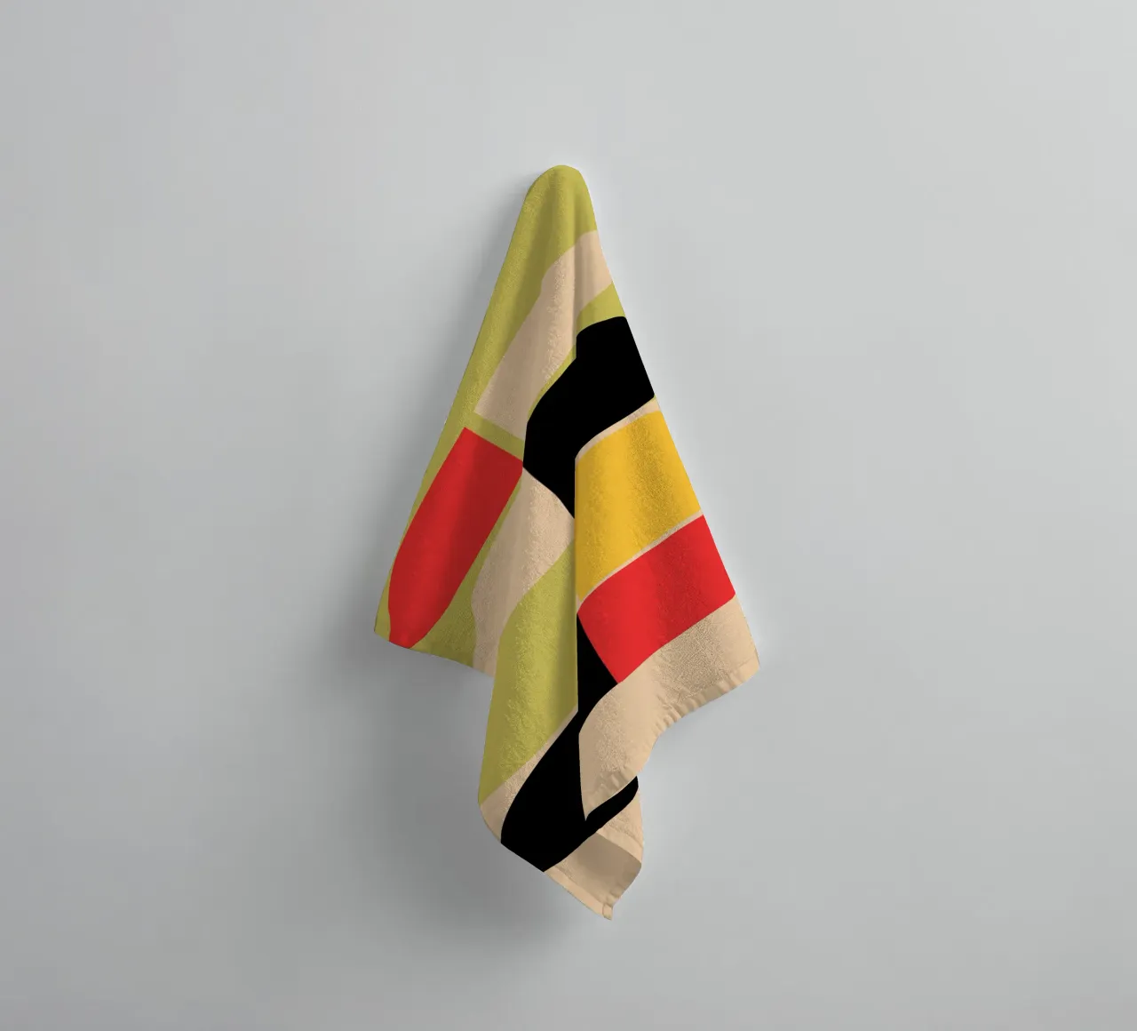 Minimalist Abstract 75 towel by LeaDArt