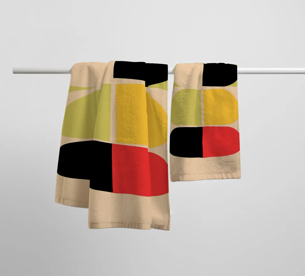 Minimalist Abstract 75 towel by LeaDArt