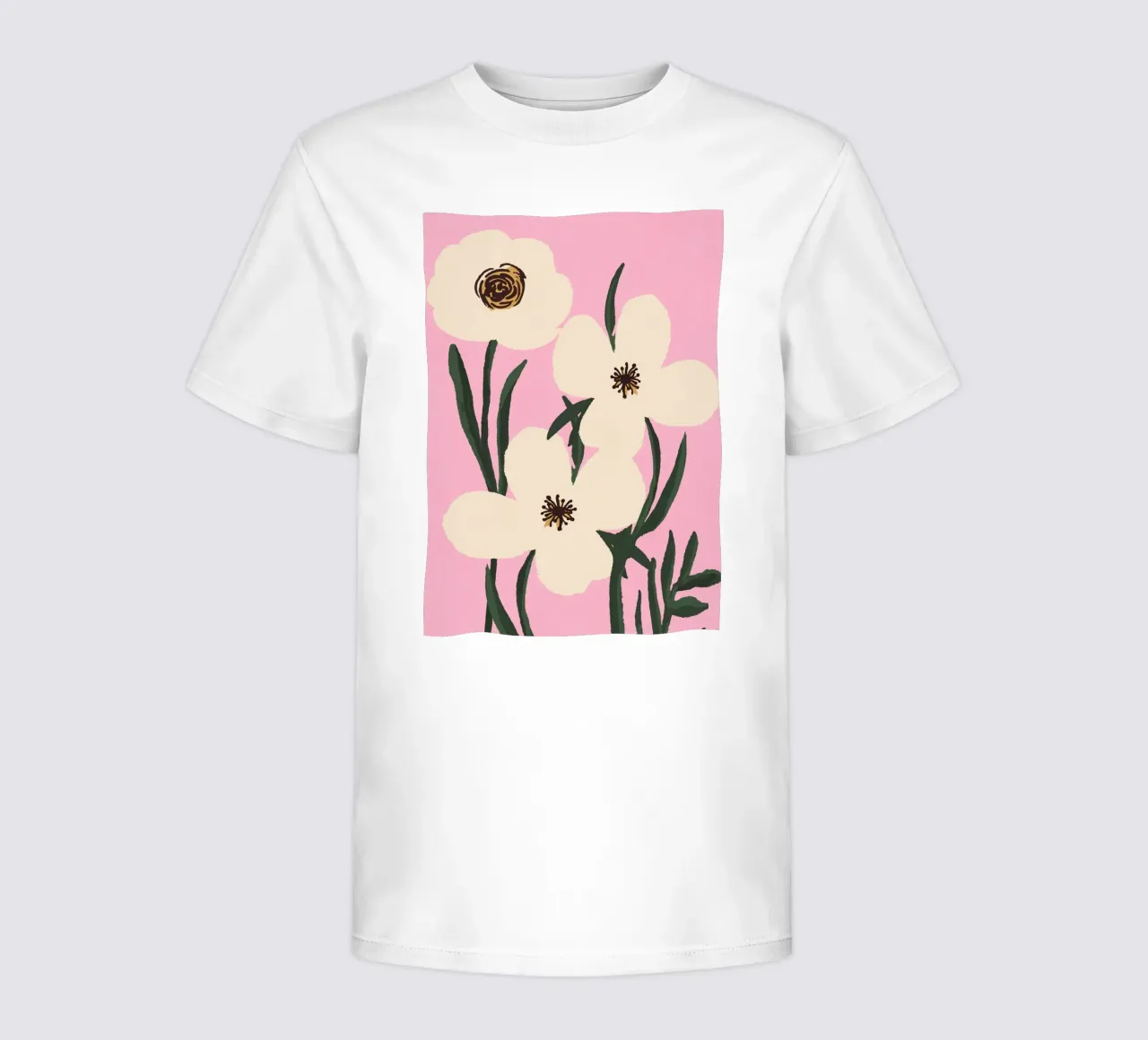 Fleurs abstraites minimales 30 t-shirt enfant de LeaDArt