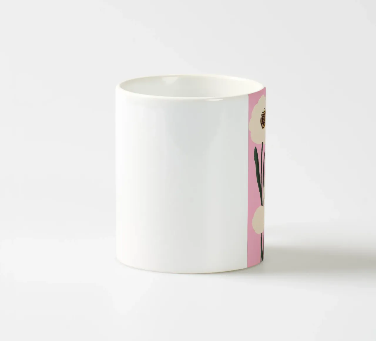 Fiori astratti minimali 30 tazza in ceramica da LeaDArt