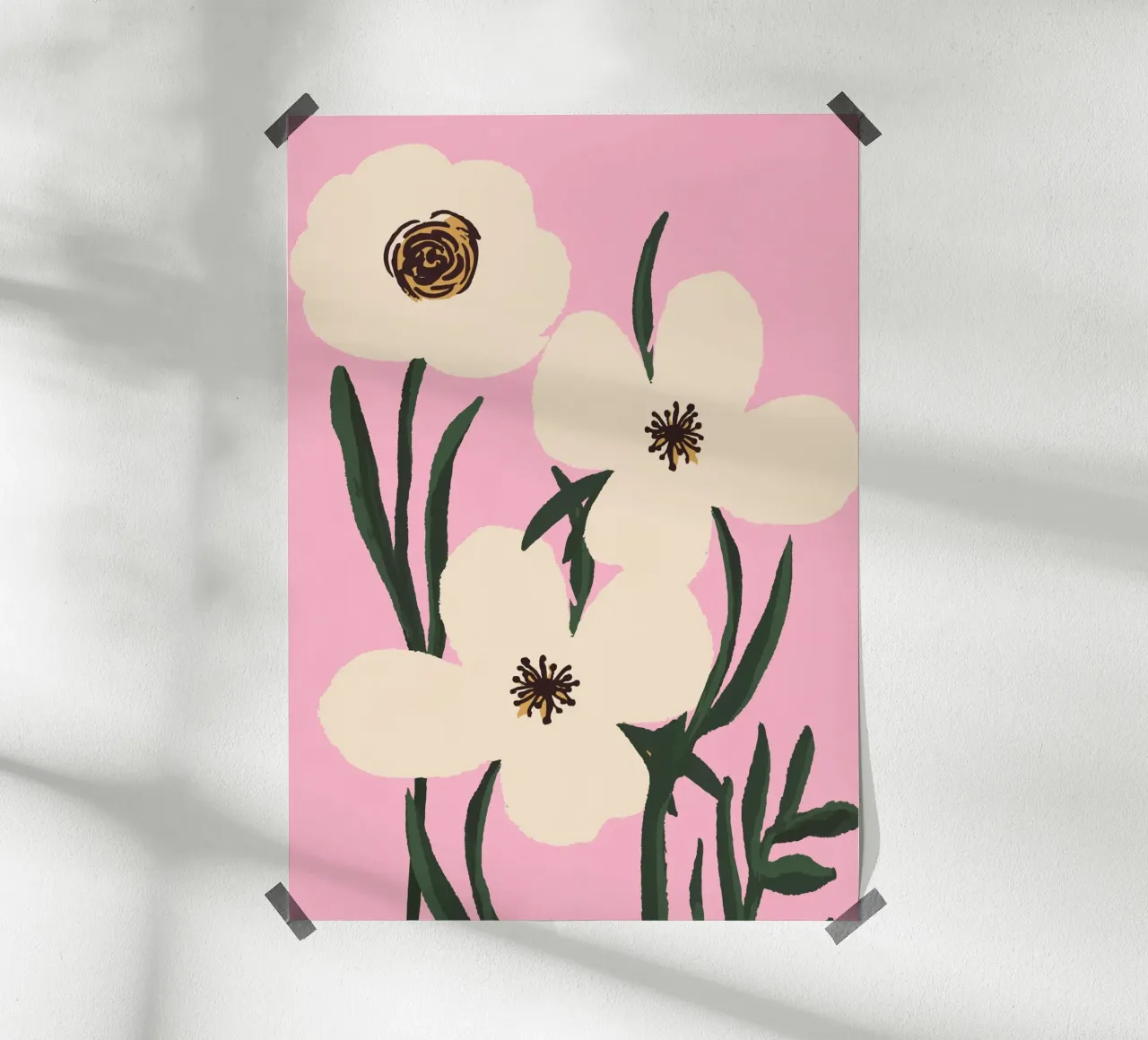 Fiori astratti minimali 30 poster da LeaDArt
