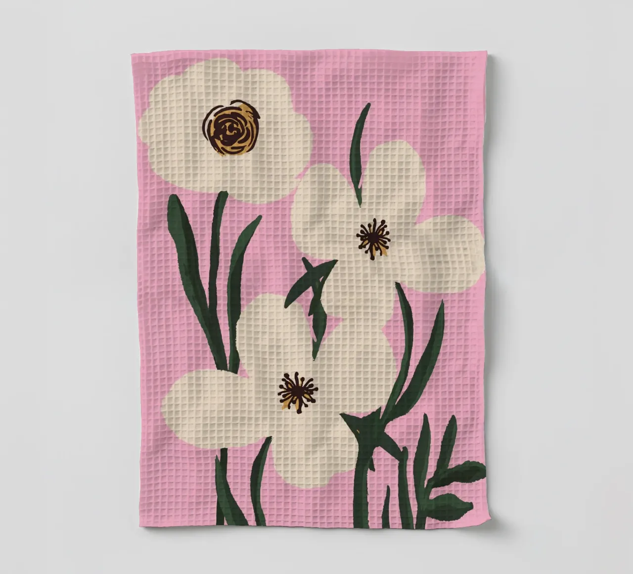 Fiori astratti minimali 30 canovaccio da cucina da LeaDArt