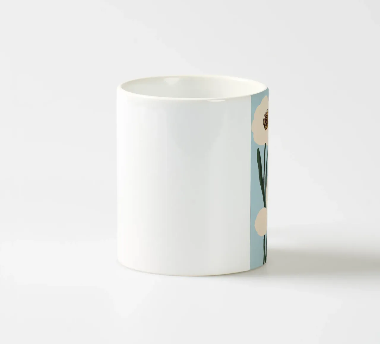 Fiori astratti minimali 31 tazza in ceramica da LeaDArt
