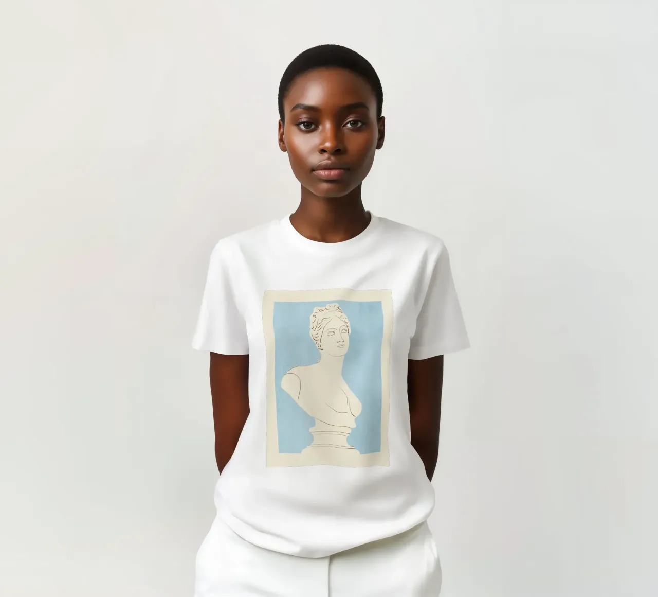 Minimalist Bust 3 t-shirt by LeaDArt