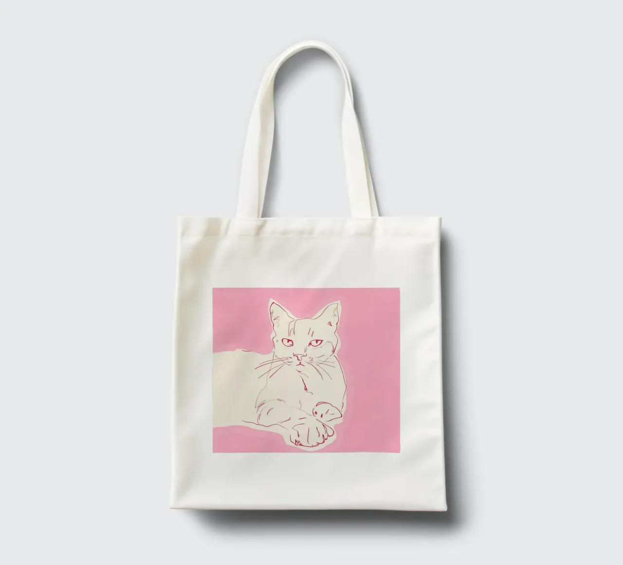 Katze Skizze Kunst 2 Jutebeutel von LeaDArt