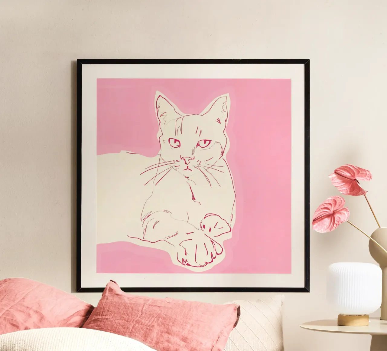 Cat sketch art 2 hahnemühle by LeaDArt