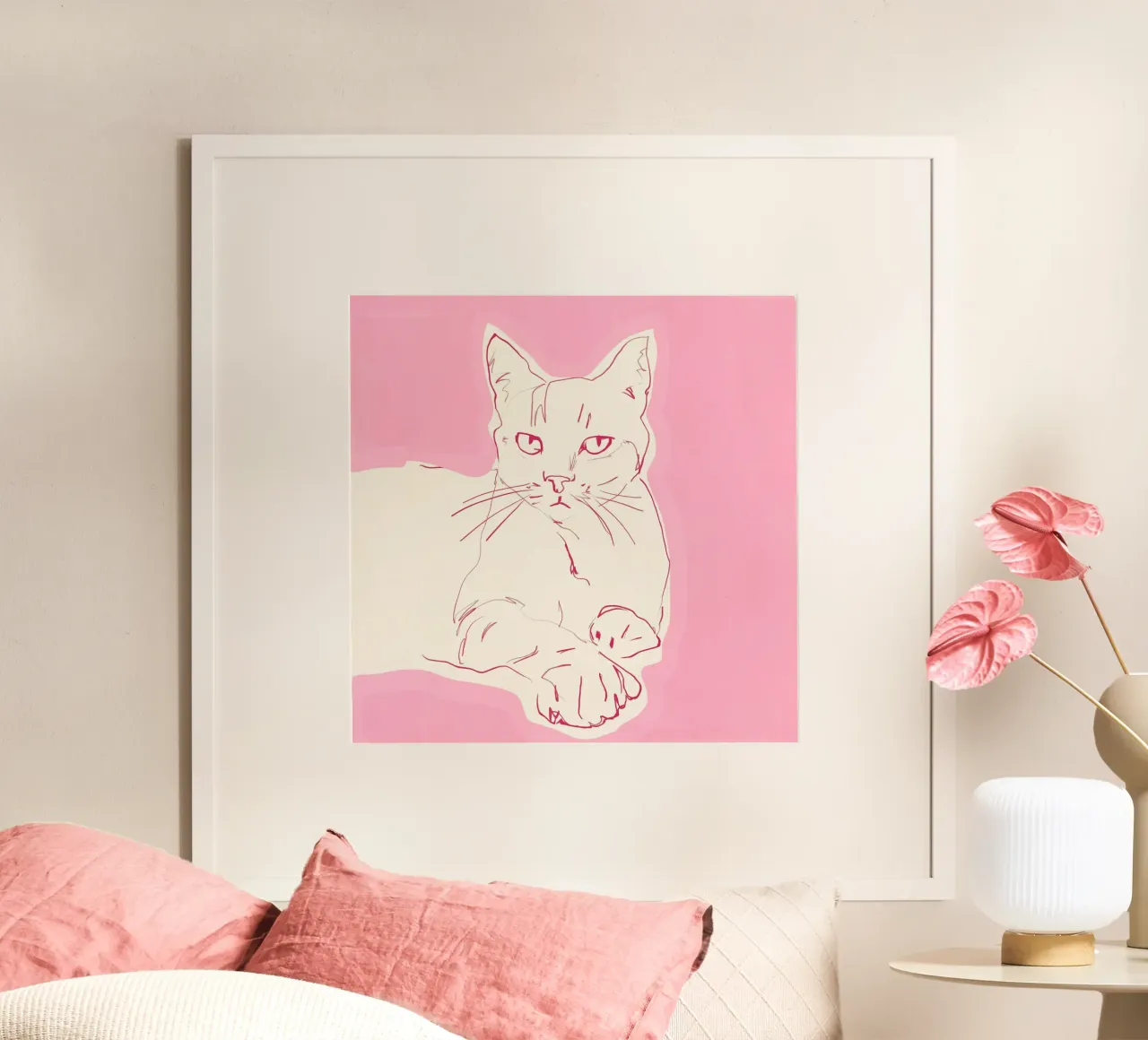 Cat sketch art 2 hahnemühle by LeaDArt